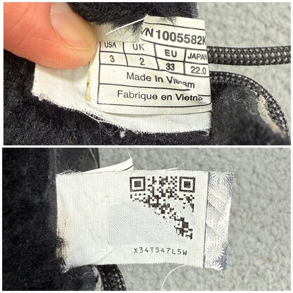 UGG Boots Kids 3 Shoes Black Butte II Waterproof Tall Shearling Winter Unisex - Picture 8 of 12